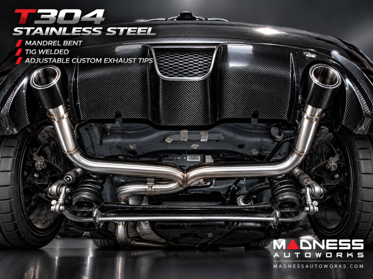 FIAT 500 Performance Exhaust - 1.4L Turbo - Cat Back - MADNESS - Monza 