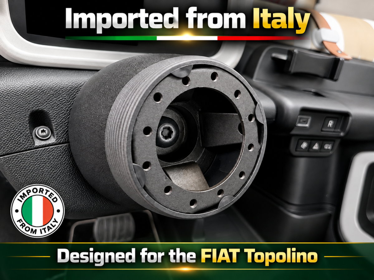 FIAT Topolino Steering Wheel Convertion Kit - MOMO Custom Steering Wheel w/ Adaptor Kit