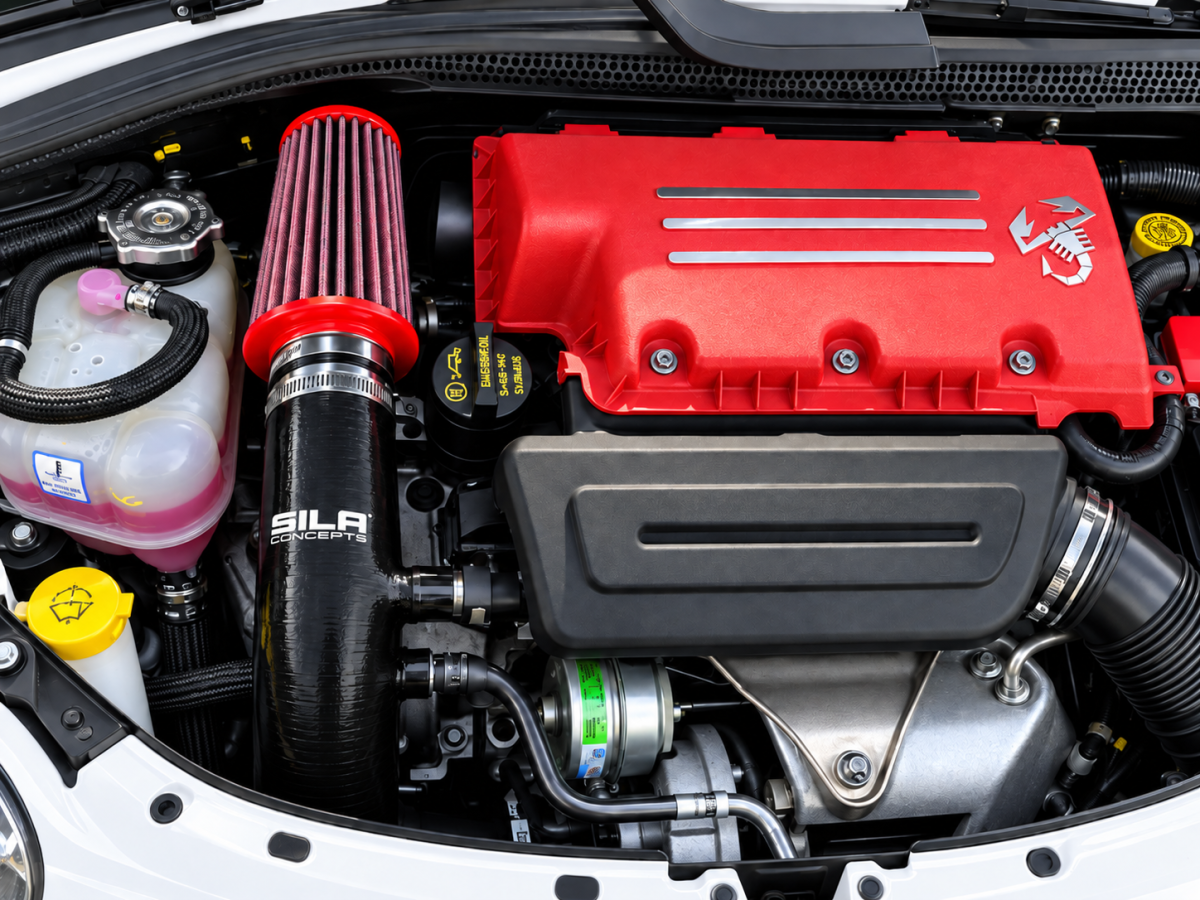 FIAT 500 Performance Air Intake - 1.4L Multi Air Turbo - RAM AIR Intake - Black - pre 2015 