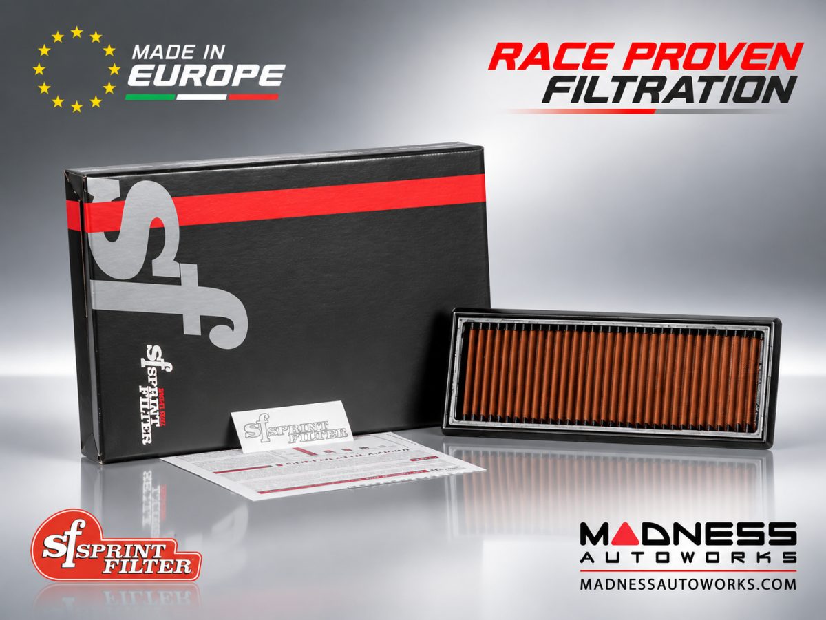 FIAT 500 Performance Air Filter - Sprint Filter - 1.4L Multi Air Turbo - S High Performance 