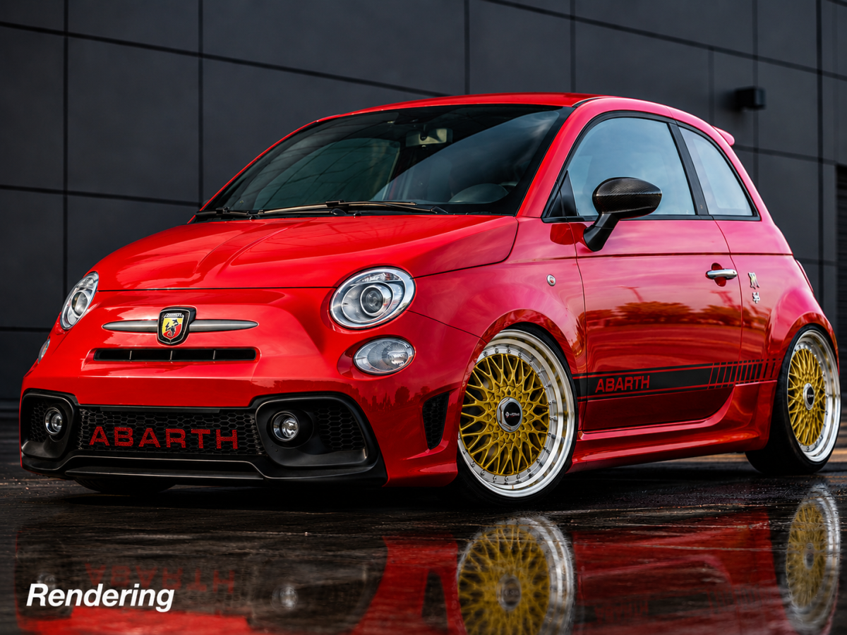 FIAT 500 Custom Wheels (4) - Vors - VR3 - 17"- Gold