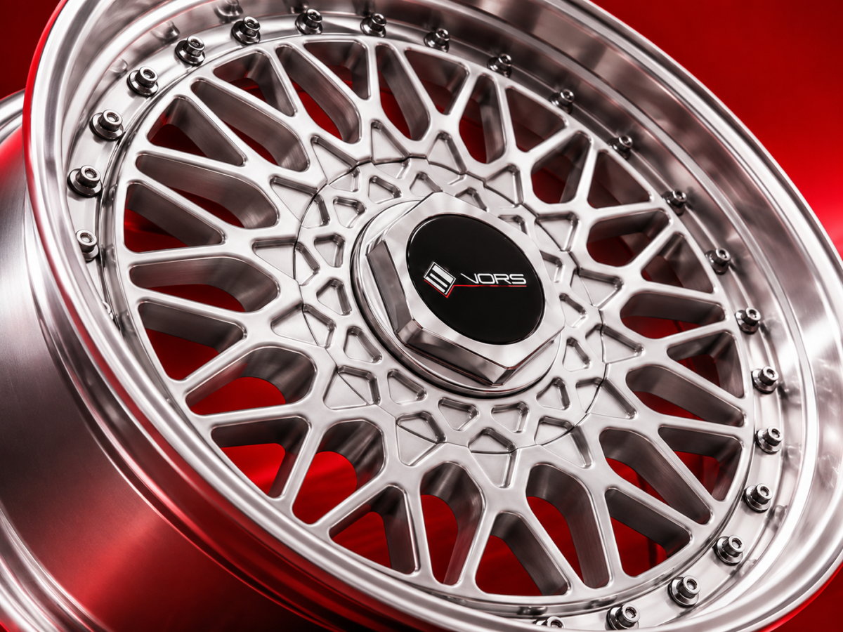 FIAT 500 Custom Wheels (4) - Vors - VR3 - 17"- Silver