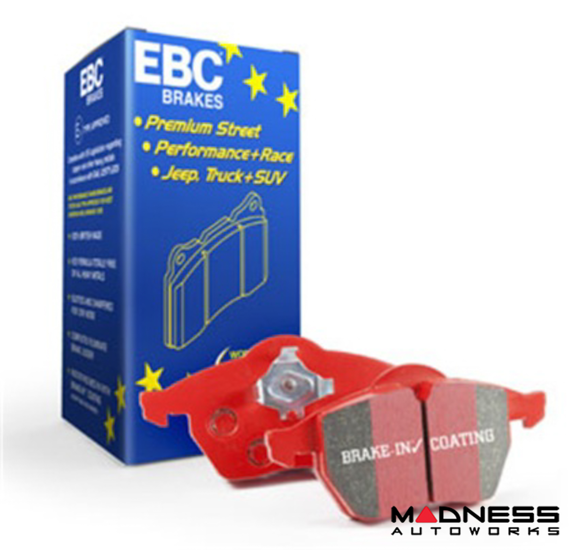 FIAT 500L Brake Pads - Rear - EBC Redstuff - 1.4 Turbo