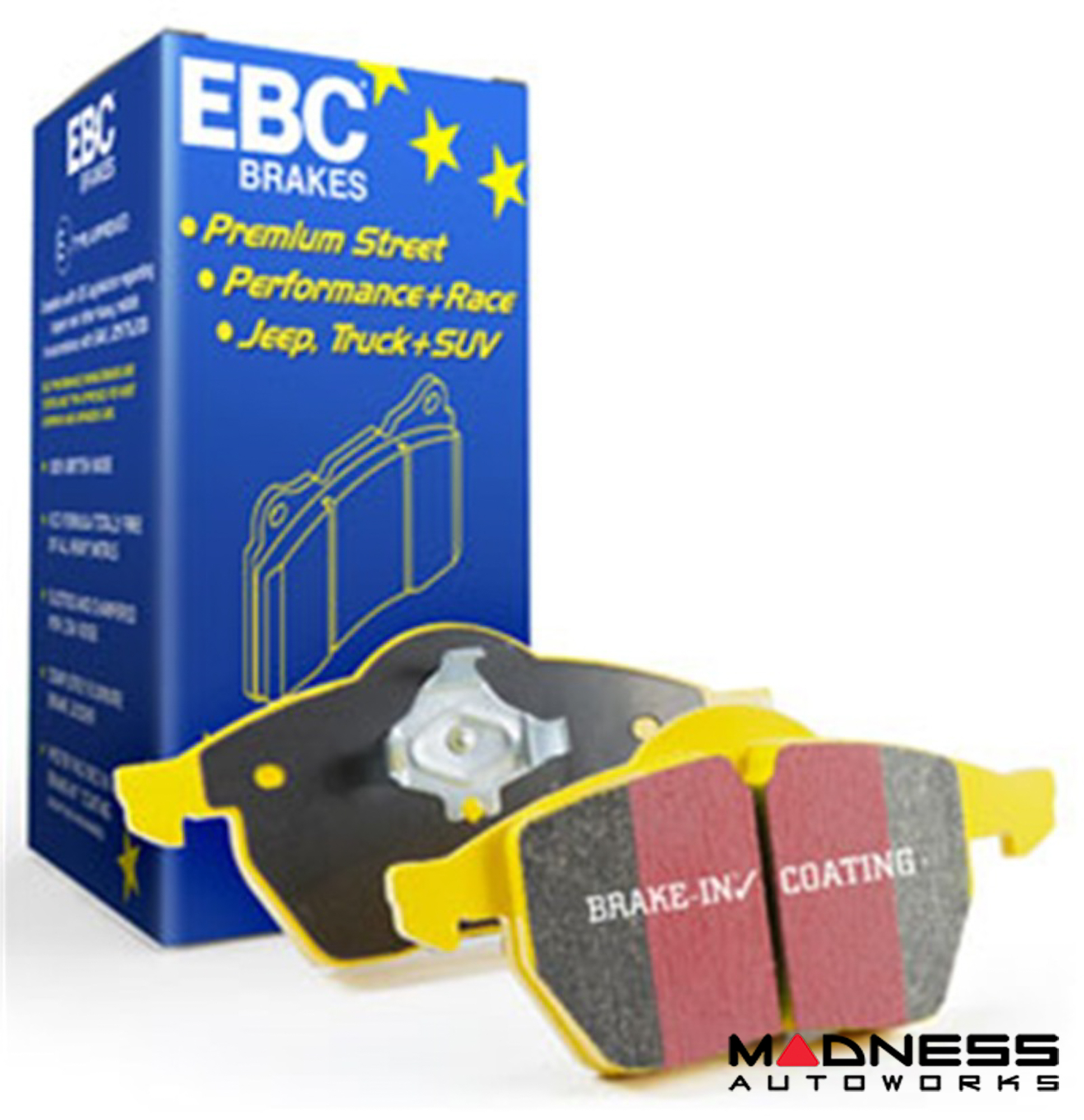 FIAT 500L Brake Pads - Front - EBC Yellowstuff - 1.4 Turbo