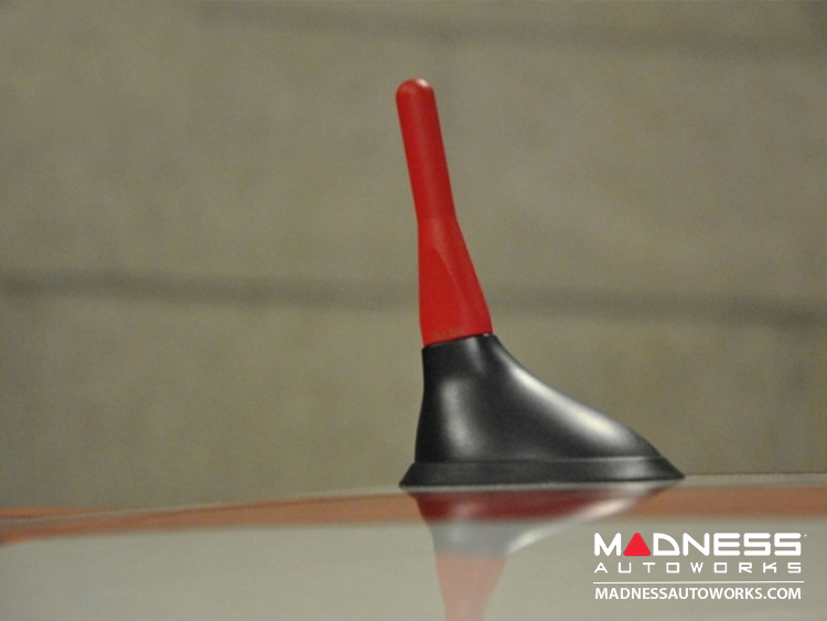FIAT 500 Oval Base Red Stubby Antenna (2012-2019) 