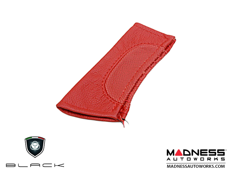 FIAT 500 eBrake Handle Cover - Leather - Red 