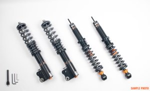 Fiat 500 Coilover Suspension Kit - Front + Rear - AST - 5100 Series, 1-Way Adjustable, Monotube, STREET - `07-`21