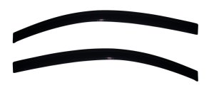 Fiat 500 Side Window Deflectors - Front - AVS - Outside Mount - Smoke 