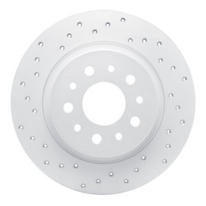 Fiat 500L Brake Rotor (1) - Rear Left - DFC - Drilled Geoperformance - `14-`19