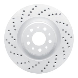 Fiat 500L Brake Rotor (1) - Front Left - DFC - Drilled Geoperformance - `14-`19