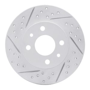 Fiat 500 Brake Rotor (1) - Rear Left - DFC - Geoperformance Rotors - Drilled & Slotted - `09-`19