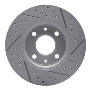 Fiat 500 Brake Rotor (1) - Rear Left - DFC - Geoperformance Rotors - Drilled & Slotted - `09-`19