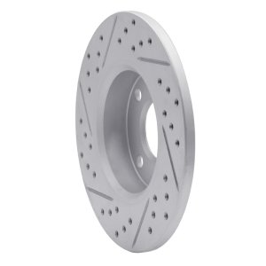 Fiat 500 Brake Rotor (1) - Rear Right - DFC - Geoperformance Drilled & Slotted Rotor - `09-`19