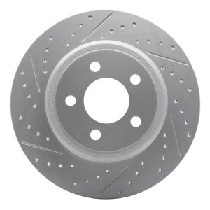 Fiat 500L Brake Rotor (1) - Rear Left - DFC - Geoperformance Drilled & Slotted - `14-`19