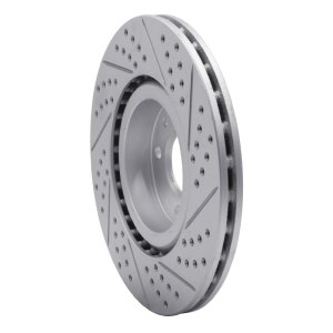 Fiat 500E Brake Rotor (1) - Front Left - DFC - Drilled & Slotted Geoperformance - `12-`19