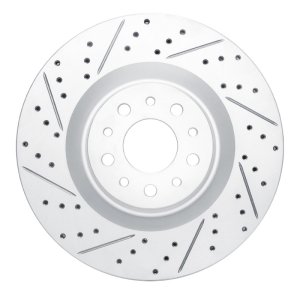 Fiat 500L Brake Rotor (1) - Front Left - DFC - Drilled & Slotted Geoperformance - `14-`19