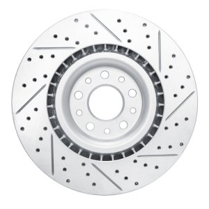 Fiat 500L Brake Rotor (1) - Front Left - DFC - Drilled & Slotted Geoperformance - `14-`19