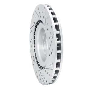 Fiat 500L Brake Rotor (1) - Front Left - DFC - Drilled & Slotted Geoperformance - `14-`19