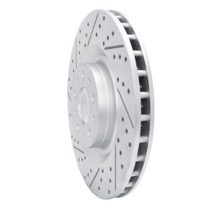 Fiat 500L Brake Rotor (1) - Front Left - DFC - Drilled & Slotted Geoperformance - `14-`19