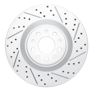 Fiat 500L Brake Rotor (1) - Front Right - DFC - Geoperformance Rotors - Drilled & Slotted - `14-`19