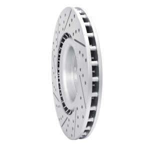 Fiat 500L Brake Rotor (1) - Front Right - DFC - Geoperformance Rotors - Drilled & Slotted - `14-`19