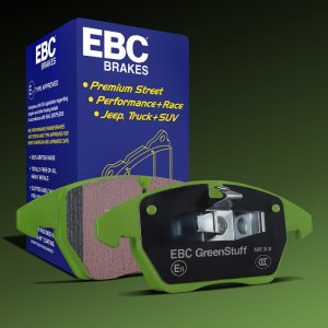 Fiat 500 Brake Pads - Rear - EBC - Greenstuff 2000 Series - `11-`27 Fiat 500 Brake Pads - Rear - EBC - Greenstuff 2000 Series - `11-`27