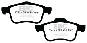 Fiat 500L Brake Pads - Front - EBC - Greenstuff 2000 Series Sport - `13-`27 Fiat 500L Brake Pads - Front - EBC - Greenstuff 2000 Series Sport - `13-`27