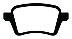 Fiat 500L Brake Pads - Performance - Rear - EBC - Greenstuff 2000 Series - `13-`27