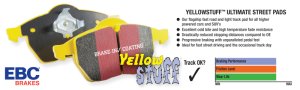 Fiat 500 Brake Pads - Front - EBC - Yellowstuff - `10-`11