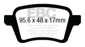Fiat 500L Brake Pads - Rear - EBC - Yellowstuff - Yellow - `13-`27 Fiat 500L Brake Pads - Rear - EBC - Yellowstuff - Yellow - `13-`27