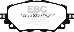 Fiat 124 Spider Brake Pads - Front - EBC - Ultimax2 - `16-`27 Fiat 124 Spider Brake Pads - Front - EBC - Ultimax2 - `16-`27