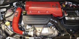 Fiat 500 Abarth Performance Air Intake - Injen - SP Short Ram Intake w/MR Technology - Wrinkle Red - `15-`19