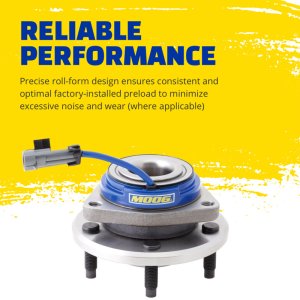 Fiat 500X Hub Assembly - Front - Moog - `16-`20 Fiat 500X Hub Assembly - Front - Moog - `16-`20