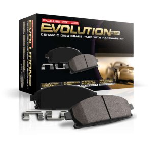Fiat 500L Brake Pads - Rear - PowerStop - Z17 Evolution Ceramic + Hardware - `14-`19