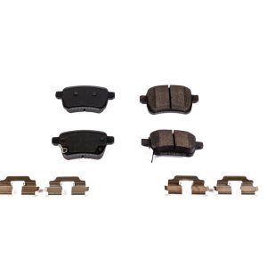 Fiat 500L Brake Pads - Rear - PowerStop - Z17 Evolution Ceramic + Hardware - `14-`19