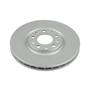 Fiat 500X Brake Rotor (1) - Front - PowerStop - Evolution Geomet Coated - Silver - `16-`19