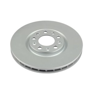 Fiat 500X Brake Rotor (1) - Front - PowerStop - Evolution Geomet Coated - Silver - `16-`19