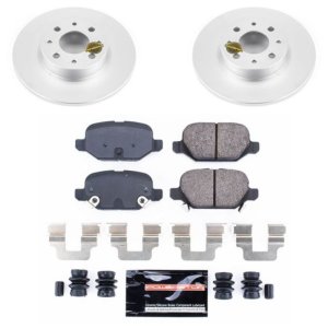 Fiat 500 Brake Kit - Rear - PowerStop - Z23 Evolution Coated - `13-`18