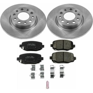 Fiat 500X Brake Kit - Rear - PowerStop - Autospecialty Rotors + Z17 Evolution Plus Ceramic Pads - `16-`18
