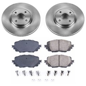 Fiat 124 Spider Brake Kit - Front - PowerStop - Z17 Evolution Plus Pads + Autospecialty Rotors - `17-`19