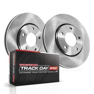 Fiat 124 Spider Brake Kit - Front - PowerStop - Track Day Spec High-Performance Brake Pad and Rotor Kit - `17-`19