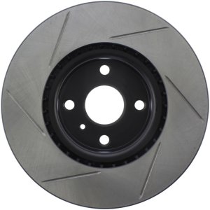 Fiat 124 Spider Brake Rotor (1) - Front Left - Stoptech - Sport Slotted - Black - `18-`20