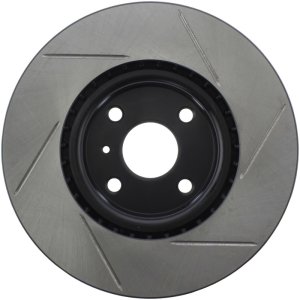 Fiat 124 Spider Brake Rotor (1) - Front Right - Stoptech - Slotted Sport - Black - `18-`20