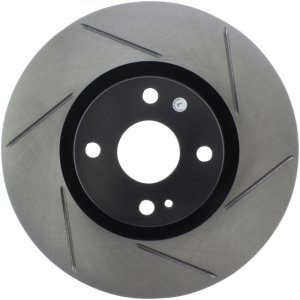 Fiat 124 Spider Brake Rotor (1) - Front Driver Side - Stoptech - Slotted Sport - Black - `17-`20