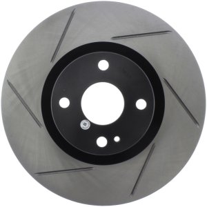 Fiat 124 Spider Brake Rotor (1) - Front Passenger Side - Stoptech - Slotted Sport - Black E-Coated - `17-`20