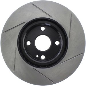 Fiat 124 Spider Brake Rotor (1) - Front Passenger Side - Stoptech - Slotted Sport - Black E-Coated - `17-`20
