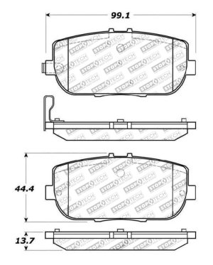 Fiat 124 Spider Brake Pads - Rear - Stoptech - Sport - `17-`20 Fiat 124 Spider Brake Pads - Rear - Stoptech - Sport - `17-`20