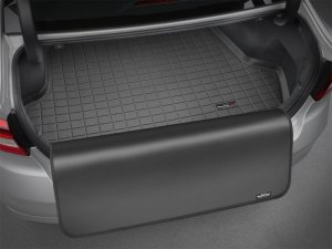 Fiat 500X Cargo Liner With Bumper Protector - Behind 2nd Row Seating - WeatherTech - Cocoa - `16-`27