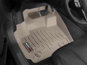 Fiat 500 FloorLiner - Front - WeatherTech - DigitalFit - Tan - `11-`27