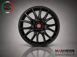 FIAT 500 ABARTH Tributo Ferrari Alloy Wheel Set - Black Finish